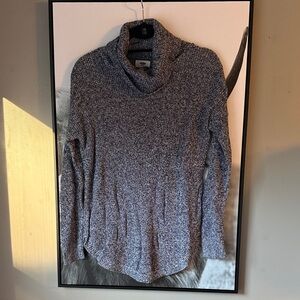 Old Navy Heathered Gray Cowl Neck Sweater
